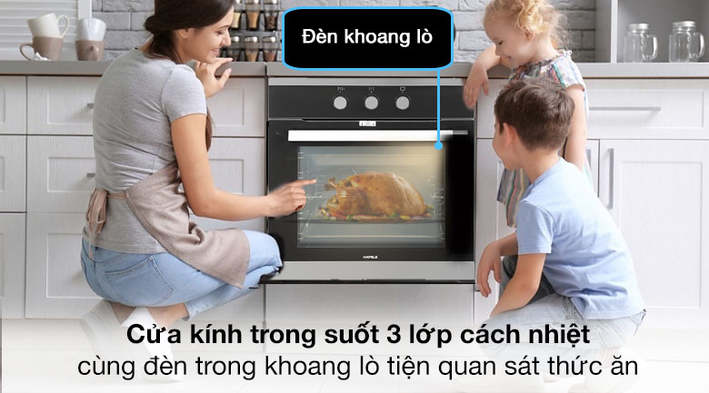 Lò nướng âm Hafele HO-K60B (534.05.581) 65 lít Lò nướng âm Hafele HO-K60B (534.05.581) 65 lít