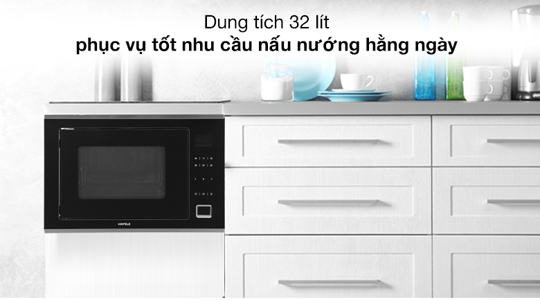 Lò vi sóng có nướng lắp âm Hafele HM-B38C (538.01.111) 32 lít Lò vi sóng có nướng lắp âm Hafele HM-B38C (538.01.111) 32 lít