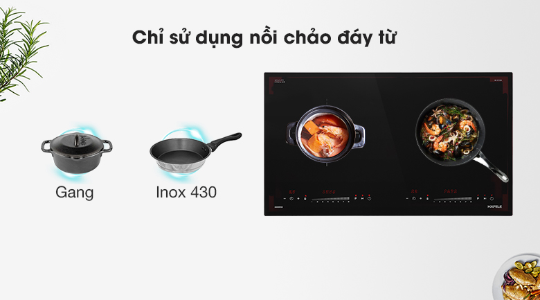 Bếp từ đôi lắp âm Hafele HC-I2732A (536.61.726) Bếp từ đôi lắp âm Hafele HC-I2732A (536.61.726)