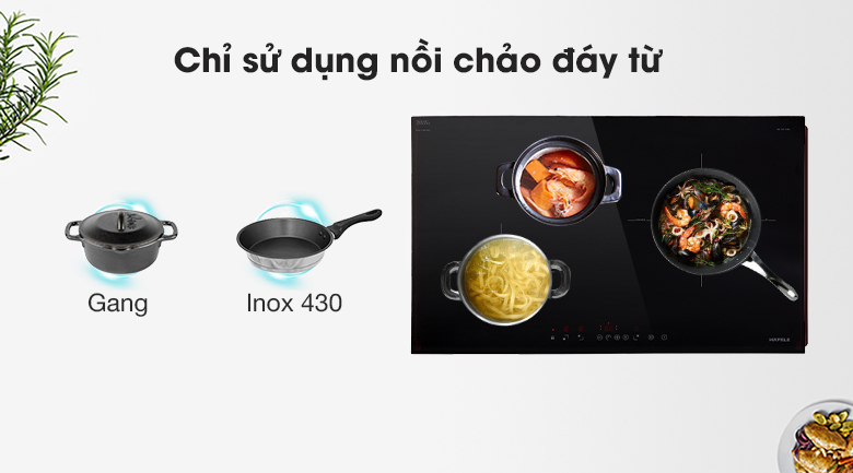 Bếp từ 3 vùng nấu lắp âm Hafele HC-IS773EA (535.02.242) Bếp từ 3 vùng nấu lắp âm Hafele HC-IS773EA (535.02.242)