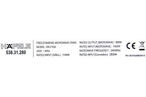 Lo Vi Song Co Nuong Hafele Hw F30a 53831.280) 28 Lít