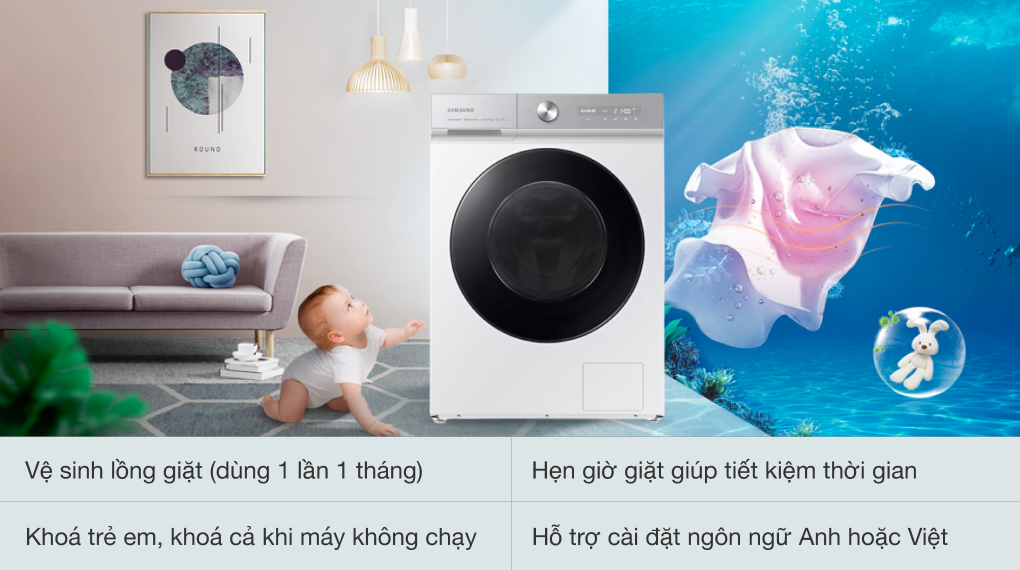 Máy giặt Samsung Inverter 14 kg WW14BB944DGHSV Máy giặt Samsung Inverter 14 kg WW14BB944DGHSV
