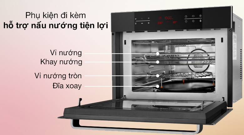 Lò vi sóng có nướng lắp âm Hafele HO-KT45B (535.02.731) 44 lít Lò vi sóng có nướng lắp âm Hafele HO-KT45B (535.02.731) 44 lít