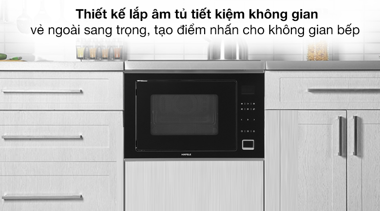 Lò vi sóng có nướng lắp âm Hafele HM-B38C (538.01.111) 32 lít Lò vi sóng có nướng lắp âm Hafele HM-B38C (538.01.111) 32 lít