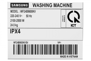 May Giat Samsung Bespoke Ai Inverter 24 Kg Wf24b9600kv