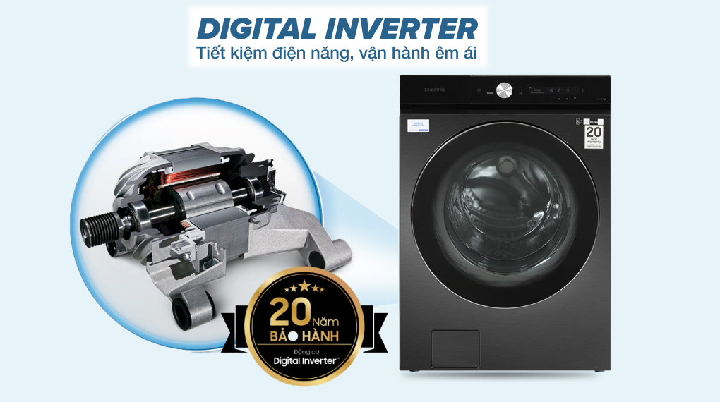 Máy giặt Samsung Bespoke AI Inverter 24 kg WF24B9600KV Máy giặt Samsung Bespoke AI Inverter 24 kg WF24B9600KV