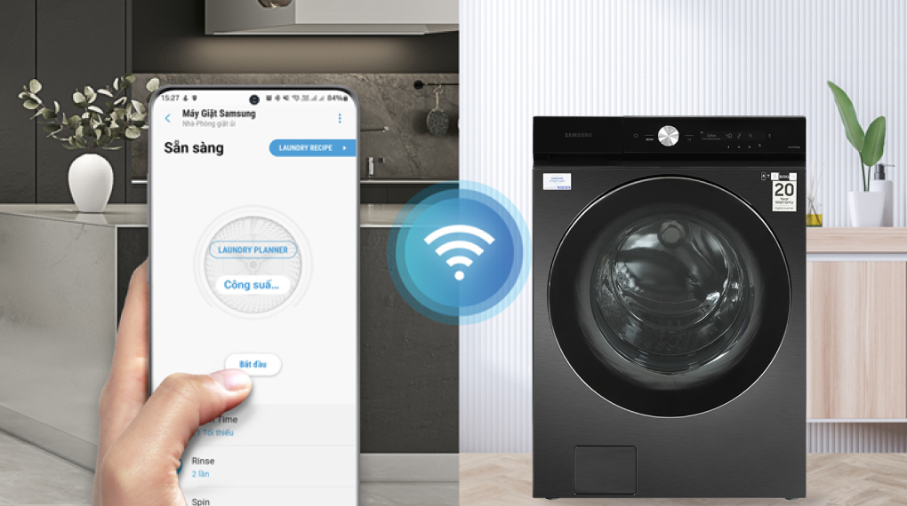 Máy giặt Samsung Bespoke AI Inverter 24 kg WF24B9600KV Máy giặt Samsung Bespoke AI Inverter 24 kg WF24B9600KV