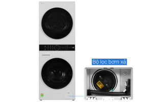 Thap Giat Say Lg Washtower Inverter Giat 14 Kg Say 10 Kg Wt1410nhe