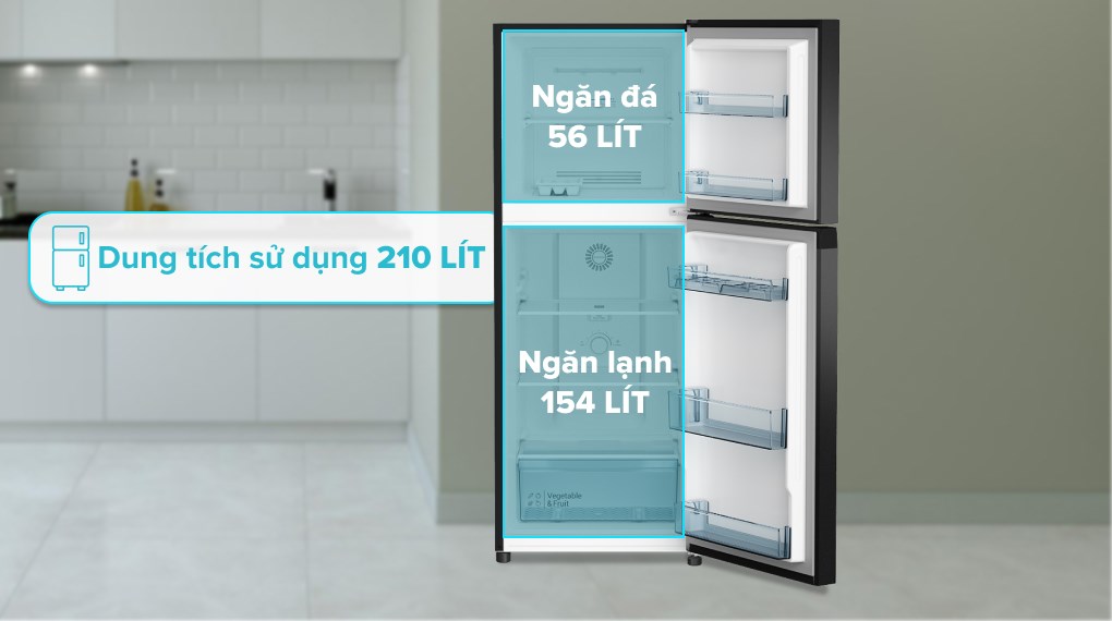 Tủ lạnh Hitachi Inverter 210 lít HRTN5230MUVN Tủ lạnh Hitachi Inverter 210 lít HRTN5230MUVN