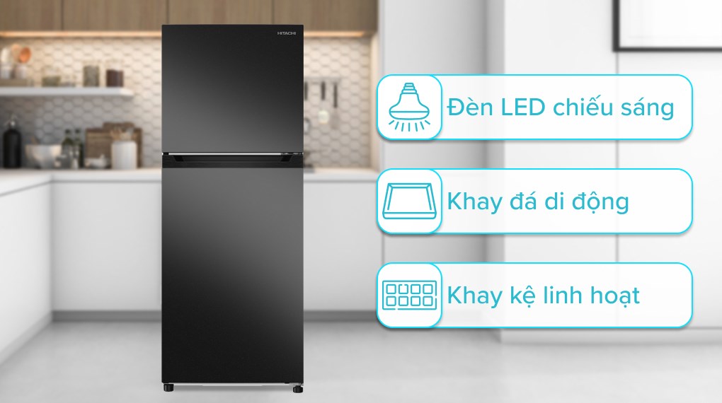 Tủ lạnh Hitachi Inverter 210 lít HRTN5230MUVN Tủ lạnh Hitachi Inverter 210 lít HRTN5230MUVN