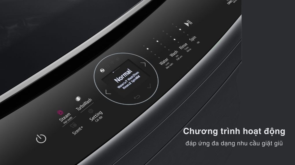 Máy giặt LG AI DD Inverter 25 kg TV2725SV9J - chương trình hoạt động