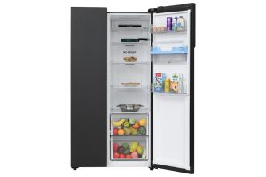 Tủ lạnh Aqua Inverter 550 lít Side By Side AQR-S612XA(WCB)