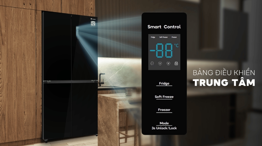 Tủ lạnh Casper Inverter 430 lít Multi Door RM-430PB - Bảng điều khiển