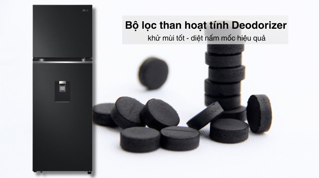 Tủ lạnh LG Inverter 314 lít LTD31BLM - Công nghệ khử mùi Tủ lạnh LG Inverter 314 lít LTD31BLM - Công nghệ khử mùi