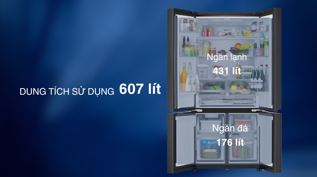 Tủ lạnh LG Inverter 607 lít Multi Door LFD61BLGA - Ngăn đá