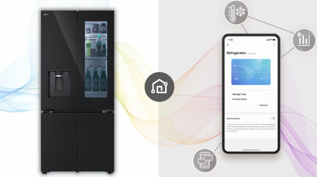 Tủ lạnh LG Inverter 612 lít Multi Door InstaView LFD61BLGAI - Tiện ích