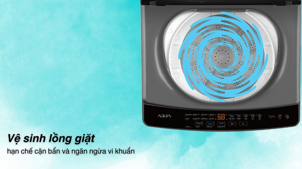 Máy giặt Aqua 7.2 kg AWM72-316K(S) - Tiện ích