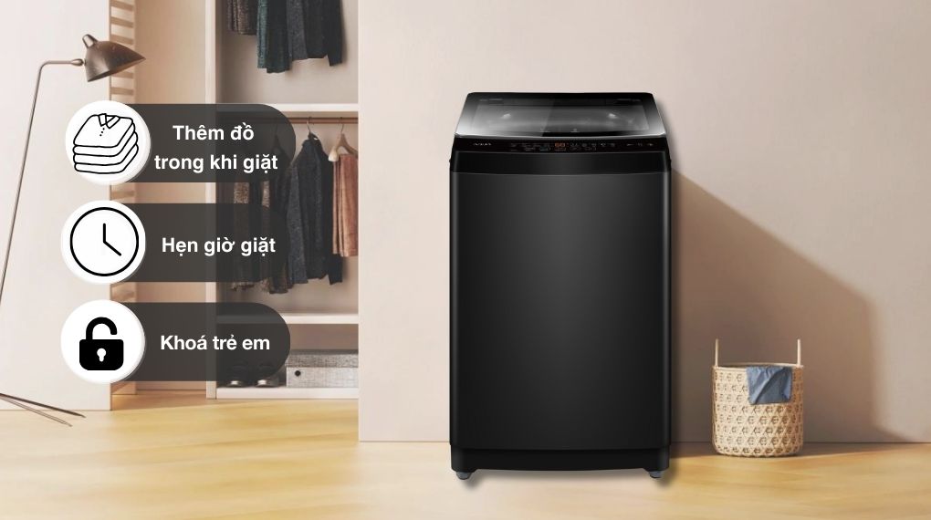 Máy giặt Aqua 8 kg AWM8-316K(B) - Tiện ích