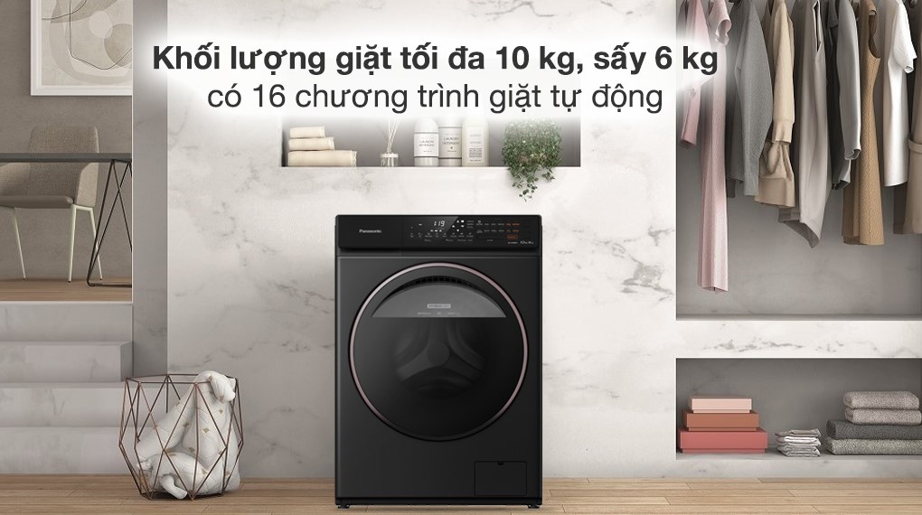Máy giặt Panasonic Inverter giặt 10 kg - sấy 6 kg NA-S106FR1PV - Khối lượng giặt và chương trình giặt Máy giặt Panasonic Inverter giặt 10 kg - sấy 6 kg NA-S106FR1PV - Khối lượng giặt và chương trình giặt