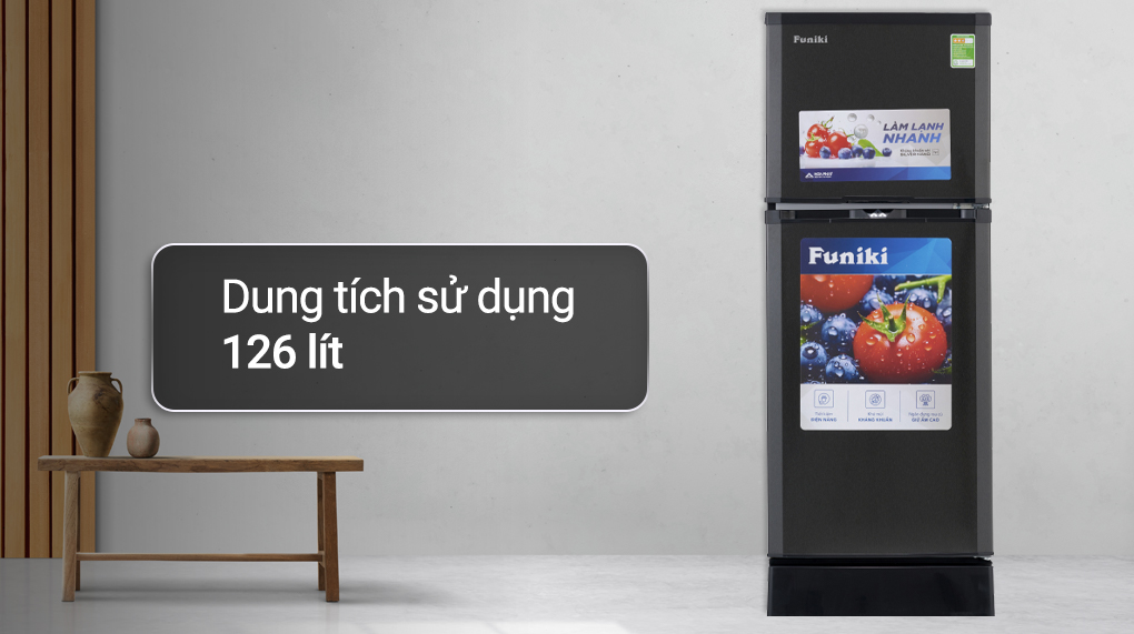 Tủ lạnh Funiki 126 lít HR T6126TDG Tủ lạnh Funiki 126 lít HR T6126TDG