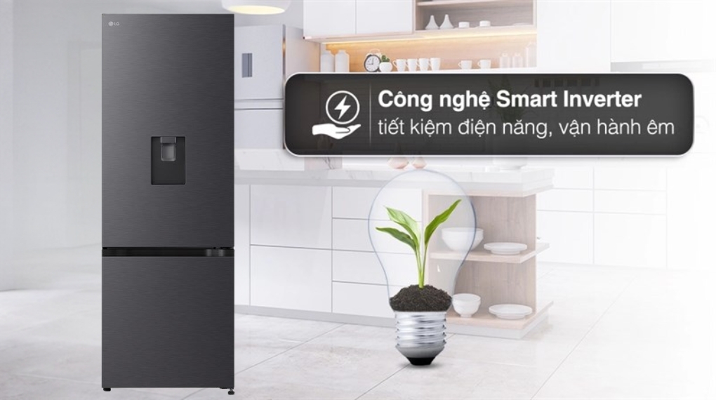 Tủ lạnh LG Inverter 332 lít LBD33BLMA - Công nghệ tiết kiệm điện