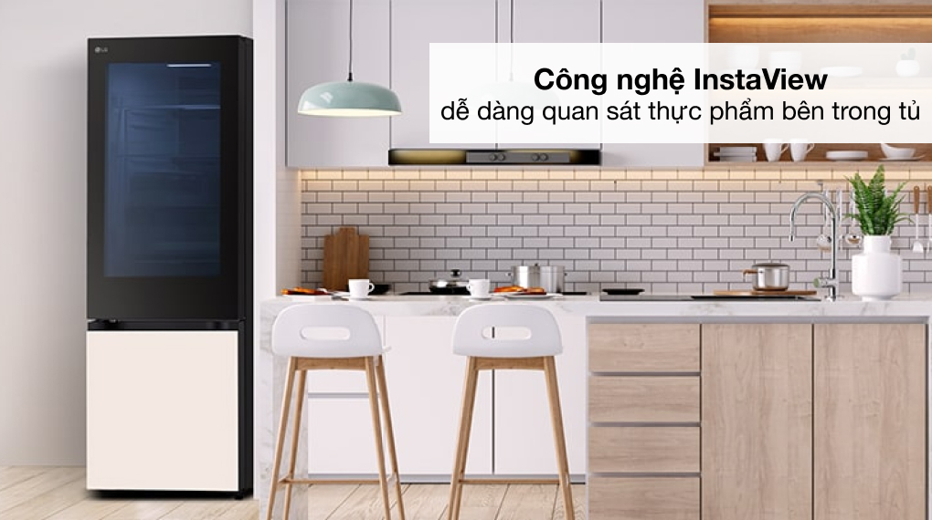 Tủ lạnh LG Inverter 340 lít InstaView LBB33BGMAI - Tiện ích