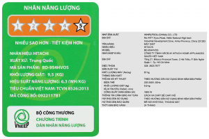 Máy giặt Hitachi Inverter 9.5 kg BD-954HVOS