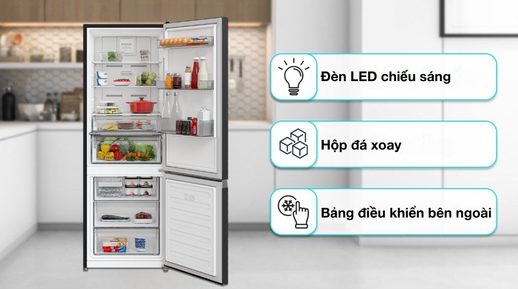 Tủ lạnh Hitachi Inverter 323 lít HRBN6340DUVN - Tiện ích