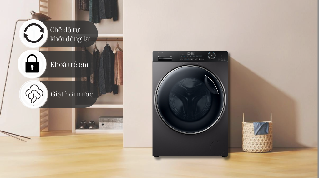 Máy giặt Aqua Inverter 13 kg AW13-BP4959K(S8) - Tiện ích Máy giặt Aqua Inverter 13 kg AW13-BP4959K(S8) - Tiện ích