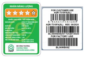 Tủ lạnh Aqua Inverter 455 lít AQR-T518FA(SL)