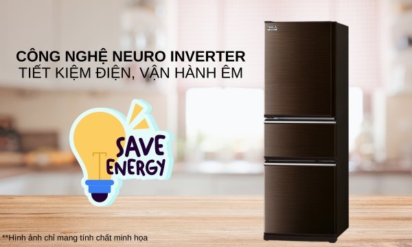 Tủ lạnh Mitsubishi Electric Inverter 330 lít MR-CX41ER-BRW-V