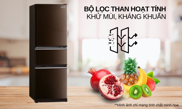 Tủ lạnh Mitsubishi Electric Inverter 330 lít MR-CX41ER-BRW-V