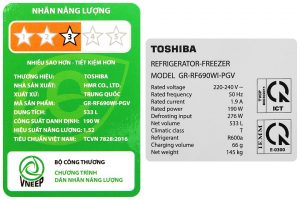 Tủ lạnh Toshiba Inverter 533 lít GR-RF690WI-PGV(67)