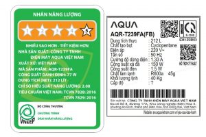 Tủ lạnh Aqua Inverter 212 lít AQR-T239FA(FB)