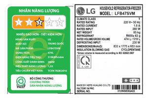 Tủ lạnh LG Inverter 474 lít Multi Door LFB47SVM