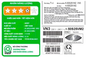 Google Tivi Sony 4K 50 inch K-50S25VM2