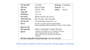 Lò vi sóng có nướng Sharp R-G211TV-BK 21 lít