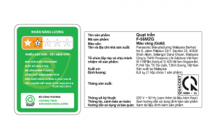 Quạt trần Panasonic 4 cánh F-56MZG-GO 59W