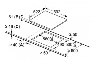 Bếp từ 3 vùng nấu lắp âm Bosch PUC631BB5E
