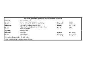 Máy rửa bát độc lập Electrolux EFF1360VSA