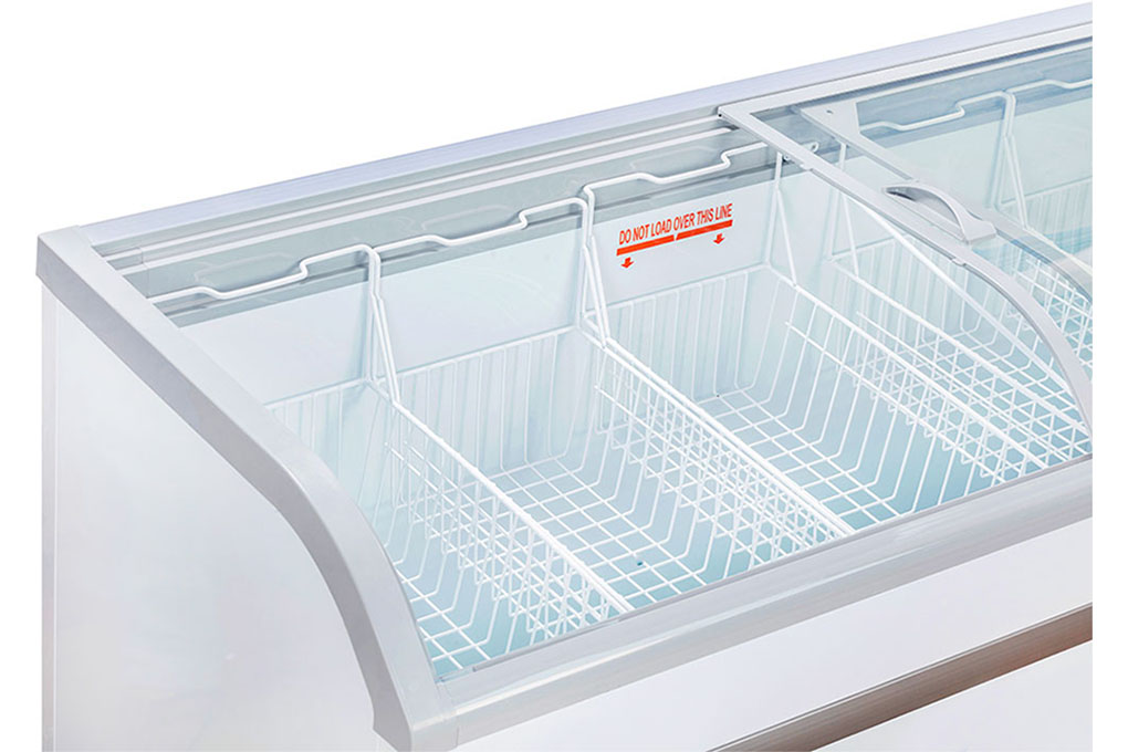 Tủ đông mặt kính cong Alaska 765 lít KC 550 Tủ đông mặt kính cong Alaska 765 lít KC 550