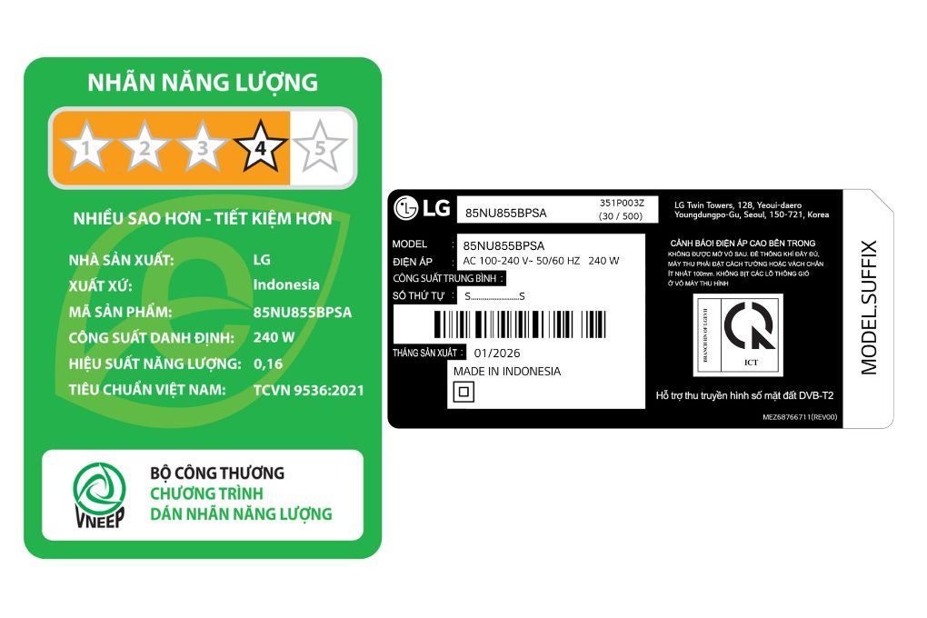 Smart Tivi LG AI 4K 85 inch 85NU855BPSA Smart Tivi LG AI 4K 85 inch 85NU855BPSA