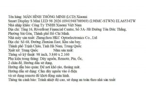 Màn hình thông minh Xiaomi 4K 98 inch Smart Display S L98MC-STWN