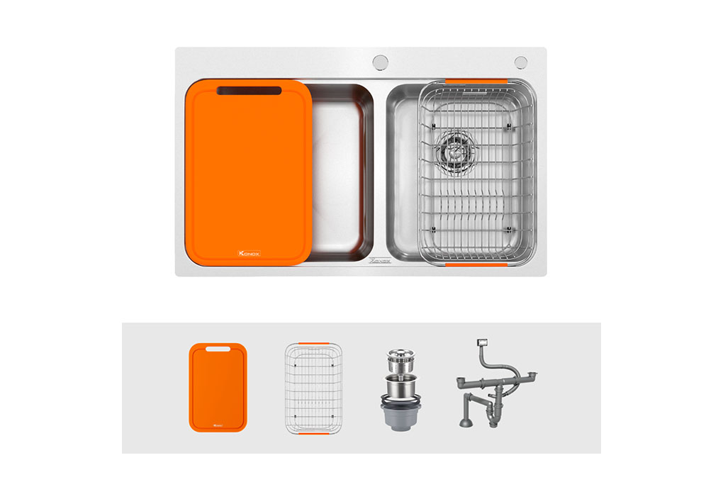 Chậu rửa bát Konox R50 Tari 7846DU Chậu rửa bát Konox R50 Tari 7846DU