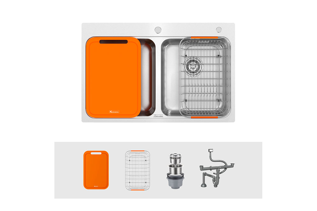 Chậu rửa bát Konox R50 Tari 7851TD Chậu rửa bát Konox R50 Tari 7851TD