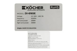 Bếp từ đôi âm Kocher DI-616SE 4000W