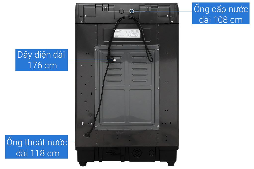 Máy giặt Sharp 12.5 kg ES-TM125CN-MR Máy giặt Sharp 12.5 kg ES-TM125CN-MR