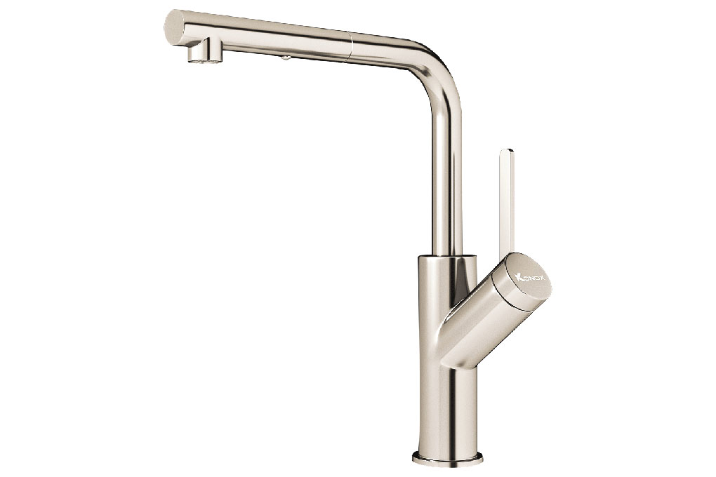 Vòi rửa bát dây rút Konox Artan Nickel Vòi rửa bát dây rút Konox Artan Nickel