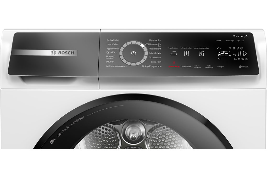 Máy sấy bơm nhiệt Bosch 9 kg WQB245B40 Series 8 Máy sấy bơm nhiệt Bosch 9 kg WQB245B40 Series 8