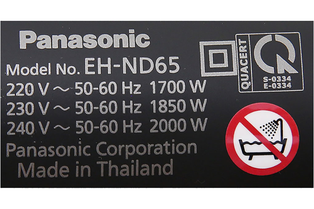 Máy sấy tóc Panasonic EH-ND65-K645 Máy sấy tóc Panasonic EH-ND65-K645